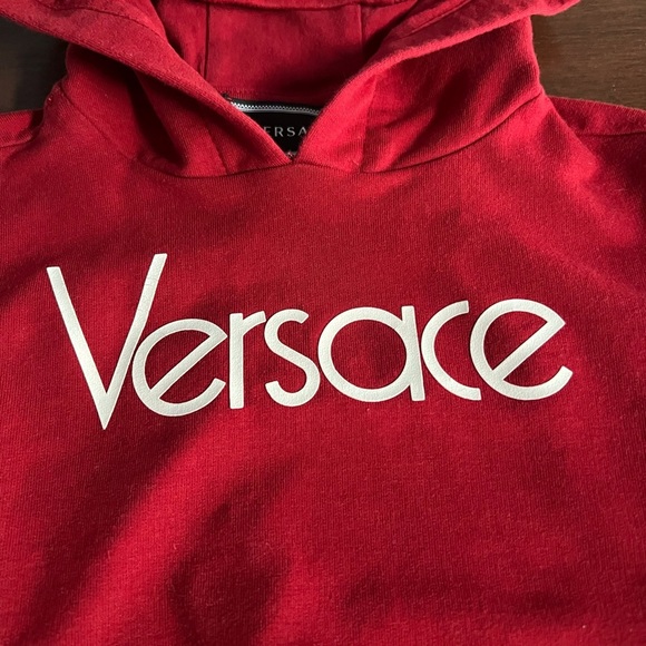 VERSACE LOGO COTTON SWEATSHIRT HOODIE 12-18 months - Picture 4 of 8